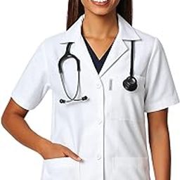 uniformer Half Sleeves Lab Coat | Professional Lab Coat | Durable & Comfortable | Lightweight & Breathable Fabric | Anti-Wrinkle | Ideal for Medical, Science & Laboratory Use-1