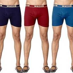 Men's Cotton Trunk (Pack of 3) (MACHO TEX_Multicolour_95 CM)-picture-12