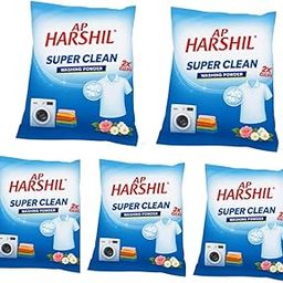 AP Harshil Super Clean Washing Powder – 2X Cleaning Power with Floral Freshness for Bright Soft and Spotless Laundry Results (Pack 5)-image-41