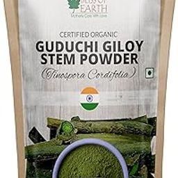 Bliss of Earth Organic Guduchi Powder Giloy Powder Organic For Eating Immunity Building 453GM-21