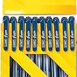 Linc 0.6 mm Glycer Smooth Ball Pen Card Pack | Blue Ink | Set of 10-image-90