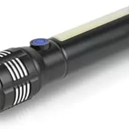 Care 4 4-Mode Zoom Flashlight: High/Low/Strobe with Side COB Light and Durable Metal Body-picture-10