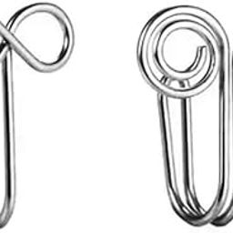No-Tarnish No-Rusting Silver Plated Wired Design Non Piercing Clip-On Nose Ring For Women And Girls (NR0301) 2 Pcs-image-39