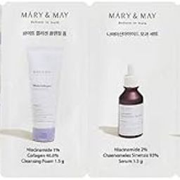 Mary n May eye cream, sample, with foam and serum trial kit 1.5 g each, Reduces hyperpigmentation-image-59