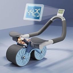 Fitnessery ABS Roller for Men & Women Professional Ab Roller Automatic Rebound With Elbow Support, Mobile Holder, Knee Mat ABS Roller Wheel ABS Workout Equipment Abdomen Exercise Equipment,Multicolor-16