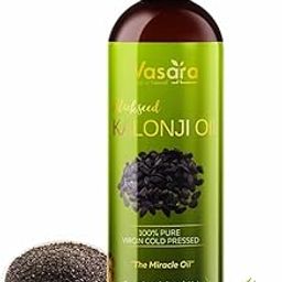 Vasara Virgin Cold Pressed Kalonji/Blackseed Oil (Nigella Sativa) 100ml I 100% Pure & Natural | For Face, Hair, Skin, & Overall Health | High Thymoquinone | Undiluted-image-53