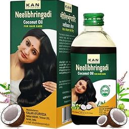KAN AYURVEDA Neelibhringadi Coconut Hair Oil 200 ml | Ayurvedic Hair Growth Oil From Kerala | Neelibhringadi Hair Oil | Authentic Formulation From Ayurveda |-31