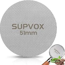 Supvox® 51mm Reusable Puck Screen for Espresso Portafilter 1.7mm Thickness 150m 316 Stainless Steel Screen Filter Basket Compatible with Espresso Machine-picture-3