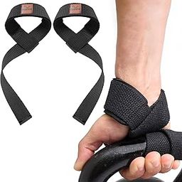 Slovic Weight Lifting Straps for Gym | Non-Slip Deadlift Strap | Wrist Strap for Gym Lifting | Wrist Band for Gym Workout | Gym Accessories for Men Workout | Wrist Supporter for Gym Exercise - Black-image-79