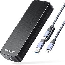 ORICO NVMe Enclosure M.2 SSD USB-C Adapter 10Gbps USB3.2/ USB3.1 Gen2 for PCIe NVMe M-Key/M+B Key SSD (2230/2242/2260/2280), M2 External Hard Drive Case with Cooling Vest,UASP,TRIM, 2 in 1 Cable-HM2G2-picture-11