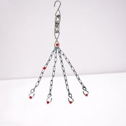 Stainless Steel 4-Hook Chain Hanger with Swivel Hook, Metal Hanging Links-image-92
