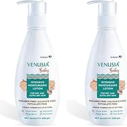 Dr. Reddy's Venusia Baby Intensive Moisturizing Lotion | Safe, Hydrating and Gentle | Goodness of Shea, Aloe, Cocoa and Mango Butter | Soothes Baby Skin | 300g (Pack of 2)-image-6
