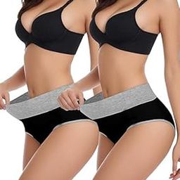 Women's Viscos Cotton High Waist Hipster Brief Panties Set - Available in Regular & Plus Size-picture-42