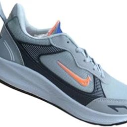 Men Casual Sports Sneaker Lightweight Breathable Running Shoes for Gym, Walking (Shoes Grey,Orange-9)-image-46