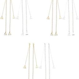 2 Pairs Bra Straps for Women Fancy, Adjustable Crystal Beaded Bra Straps Chain, Rhinestone Straps for Bra Women, Shining Shoulder Strap for Strapless Dress (Silver & Gold) 3 PCS-image-23