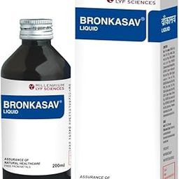 BRONKASAV Natural Cough Syrup | With Draksha, Vasaka, Nagkesar, Kantakari, Soonth, Yashtimadhu For Throat Relief, Asthama and Bronchitis 200 ml Pack of 2-image-64