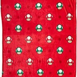 Franco Collectibles Nintendo Super Mario Toad Bedding Super Soft Micro Raschel Throw, 46 in x 60 in, (Officially Licensed Product)-image-64