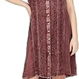 Women & Girl's Summer Fashion Front Open Button Tank Top Dress-picture-20