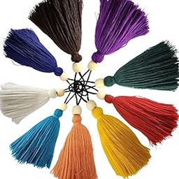 KE KANHA EXPORTS Tassel Decoration Hanging Tassels use in Decoration | Keychain | Sling Bag| Pouches| Mobile | Earring | Hair Charms | on Sarees |Curtains| as Bracelets (30, Tassel_11)-image-50