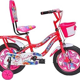 Speed Bird 14-T / Inches Robust Double Seat Kid Bicycle for and Girl - Age Groupe 3-6 Year 90% Assemble (Pink) (Pink, Flora) Kids Bike-image-71