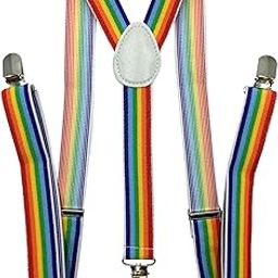 Suspenders for Women and Men | Elastic, Adjustable, Y-Back | Pant Clips, Tuxedo Braces-image-67
