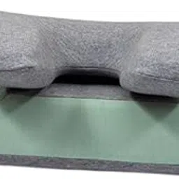 JAZZY PEARLS® Desk Napping Pillow Lumbar Pillow Travel Pillow for Airplane Car School Green Gray-image-8