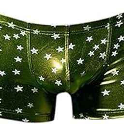 Men's Star Bronzing Wet Look Boxer Briefs Underwear Green L | Clothing Shoes & Accessories | Mens Clothing | Underwear | 1 x Men's Underwear-image-82