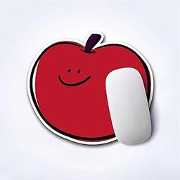 Darkbuck Mouse Pad for Laptop Desktop PC Gaming Mousepads Rubber Base (17.2cm x 17.2cm) Tomato-picture-22