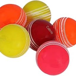 CABRIO i10 Synthetic Cricket Balls, Set of 6, Assorted Bright Colours-image-27