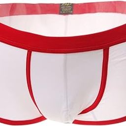 Soft Letter Print Plus Size Boxer Briefs U-Convex Underwear for Men White L | Clothing Shoes & Accessories | Mens Clothing | Underwear | 1 x Briefs-image-6