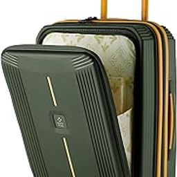 Alexandria Hard-Sided Polypropylene TSA Lock 8 Wheels Double Spinner Cabin Luggage with Laptop Compartment Green Yellow 20 inch |55cm Trolley Bag| Small Cabin Luggage-image-64