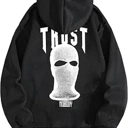sxv style SXV 'Trust no Body’ Printed Cool Aesthetic Sweatshirt Hoodie-picture-23