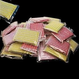 Kheoxusa Individually Wrapped Sponges, 54 Pieces Sponges Individually Wrapped Kitchen Sponges for Home Kitchen Scrubbing Tableware Dishwashing Cleaning Scratch Resistant Sink Bulk Pack-image-20