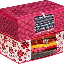 Shaping Fabric Garment Cover Non-Woven 90 GSM with Transparent Window & Double Metal Zipper – Pack of 2 | Dustproof Clothes Storage Bag for Sarees, Suits, Jackets, Shirts SCXLRL1582493517524148524885-image-83