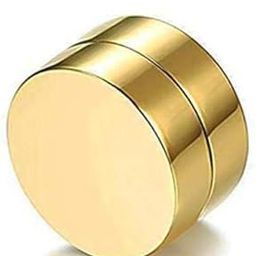 Gold Barbell Magnetic 6mm Non-Piercing Stainless Steel Earring Studs For Men Women (Pack of 1)-image-88