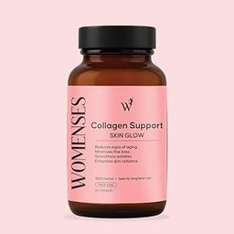 Womenses Collagen Supplement Tablets for Skin Glow Healthy Hair Nails Joint Health Bone Support| Enriched With Biotin, L Glutathione |60 Capsules-2