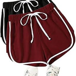 TUSI Women Sports Shorts, Dancing Workout, Running Yoga Shorts Pant/Shorts for Women's/Girl's Stylish-Black (S)-image-21