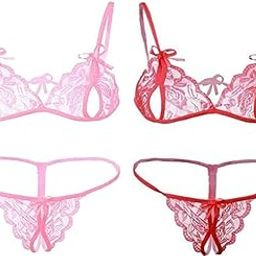 XCUTE Women's Lace Bra Panty Lingerie-Free Size-(S-XXL)-image-94