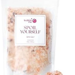 Bubble Me Spoil Yourself Bath Salt | Luxurious Aromatherapy | Soothes & Nourishes | Epsom & Pink Salt Blend | Hydrating Glycerin | Pure Essential Oils |-picture-18
