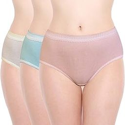 100% Cotton Solid Pastel Regular Set of 3 Panties | for Girl & Women | Soft Fabric, Seamless Design & Comfortable | Stretchable Women's Panties | Multicolour-picture-22