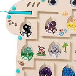 Fashion My Day Wooden Magnet Puzzle Game Board Dinosaur Themed for Toddlers 3 4 5 Years Old-image-12