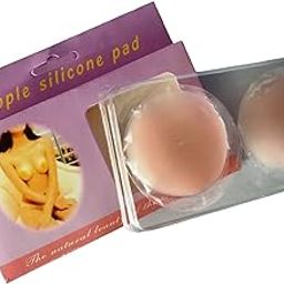 Silicone Nipple Cover Bra Pad for Women Teen Adhesive Reusable Nipple Pads for Strapless Dress Nipple Pasties Waterproof Beige-48