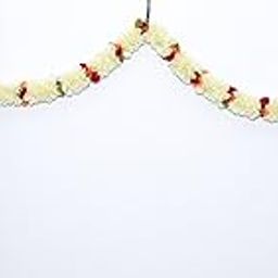 Daedal crafters Simple Cone Door Set Toran for Main Door Entrance, Reusable Thoran for Mandir & Living Room Décor, Bandarwal for Festival Decoration, Flower Hanging for Home Décor (40x23 inch)-2