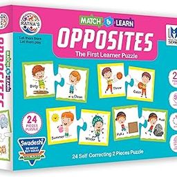 Toyztrend Ratna S Educational Jigsaw Puzzle Range for Kids (Opposites) - Multicolor-9