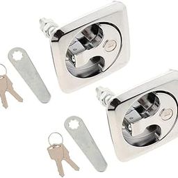 The Style Sutra 2X RV Trailer Truck Electric Cabinet Toolbox Flat Square Lock Latch +4 Keys|Motors | Parts & Accessories | RV, Trailer & Camper Parts-3