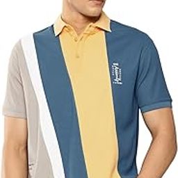 Mens Color Panel Polo Tshirts-image-17