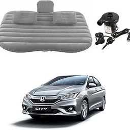 Oshotto Multifunctional Car Travel Bed Mattress with Two Air Pillows, Car Air Pump Compatible with Honda ZX (Grey)-image-79