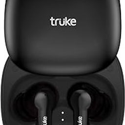 truke Buds S2 Lite True Wireless Made in India Earbuds with MEMS Quad-Mic ENC, 48H Playtime, 10mm Real Titanium Speaker, Gaming Mode, Type-C Fast Charge, AAC Codec, BT 5.1, IPX4 (Black)-image-14
