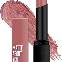 PREMIUM Matte About You Lipstick | Long Lasting & Highly Pigmented Lipstick | Glides Smoothly | Matte Finish | One Stroke Application | Cruelty-Free & Vegan - 3g (Bombshell - Shade 05) SH-7711-9