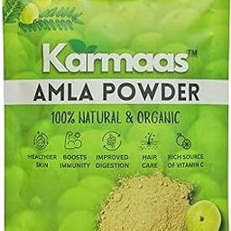 Karmaas Amla Powder | 100% Natural & Organic | Rich in Vitamin C | For Hair Growth, Glowing Skin & Digestion | 200g Herbal Powder-image-66